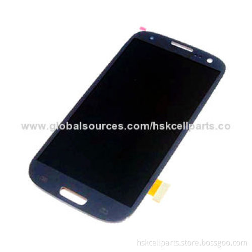 Blue/White Mobile LCD Display with Touch Digitizer Assembly, Suitable for Samsung Galaxy S3 i9300